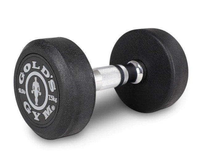 Gold’s Gym 7.5kg Rubber Dumbbell Pair