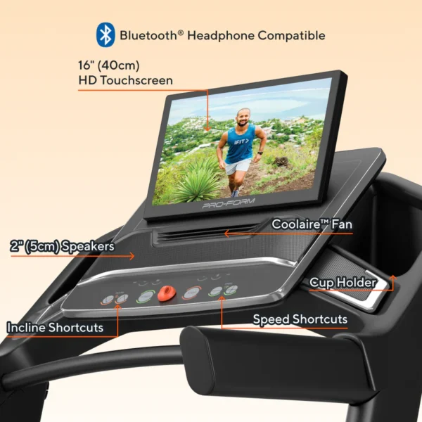 Proform Treadmill with 16" HD touchscreen Cabron Pro 9000 - Image 7